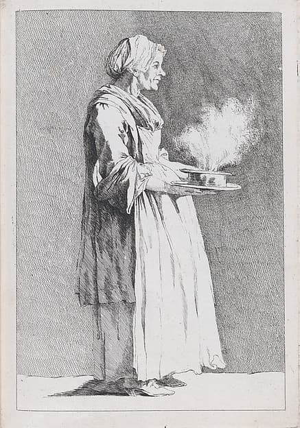 Rosa Diupert, Wife of Nicolas Bremont, Cook at the French Academy in Rome, pl. X from "Recueil de caricatures"