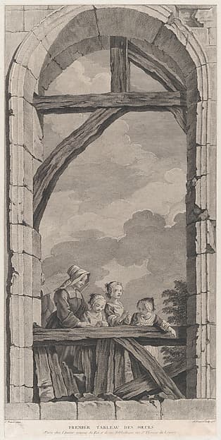 The Chapel of the Enfants-Trouvés in Paris: Religieuse et petites filles regardant la crèche