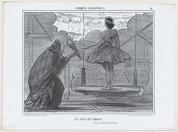 Dire que dans mon temps, moi aussi..., from Croquis Dramatiques, published in Le Charivari, January 24, 1857