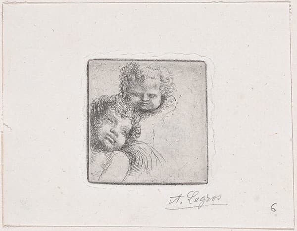 Sketch for Two Children's Heads