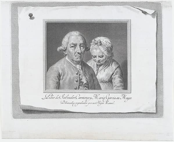 Portrait of Pedro de Salvador Carmona and his wife María García