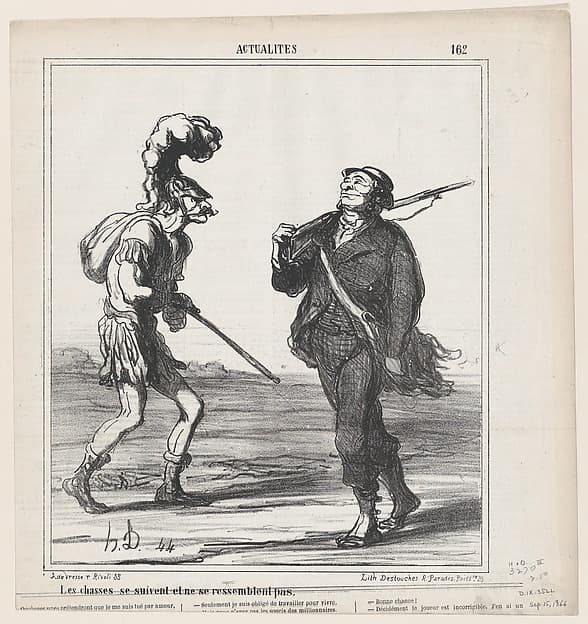 One hunt follows the next and none is alike, from 'News of the day,' published in Le Charivari, September 15, 1866