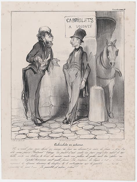 Plate 24: Gigs in action, from 'Caricaturana,' published in Les Robert Macaires