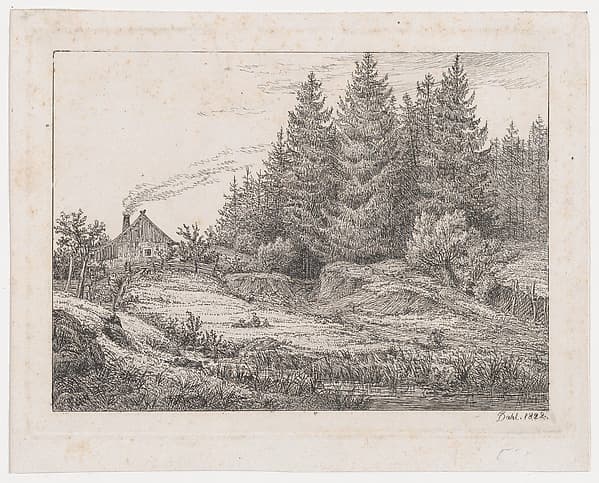 Peasant's Hut at the Edge of a Forest