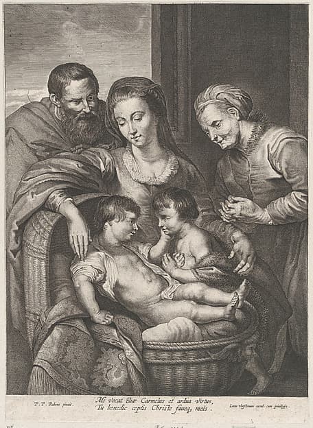 The Holy Family with Saint Elizabeth and the infant Saint John the Baptist