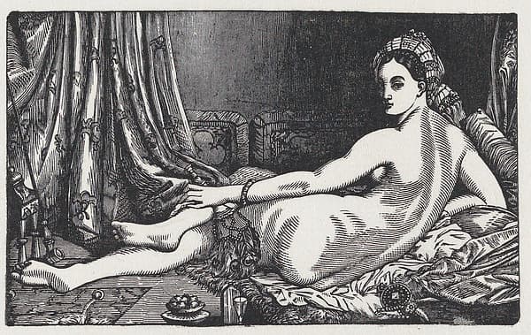 Odalisque viewed from behind, after Ingres