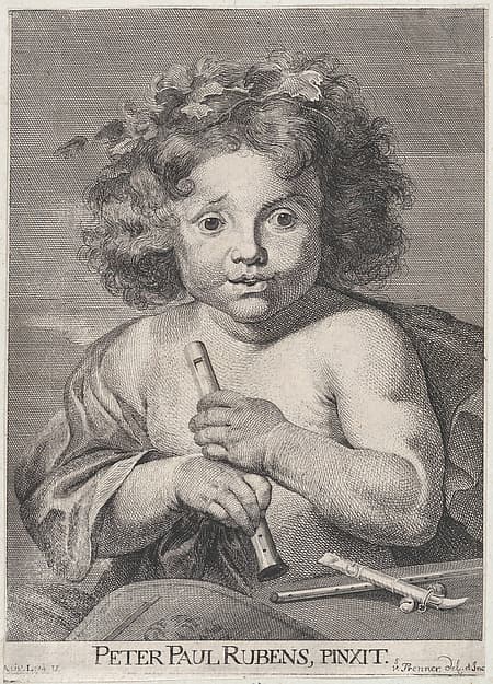 The Young Bacchus, holding a flute