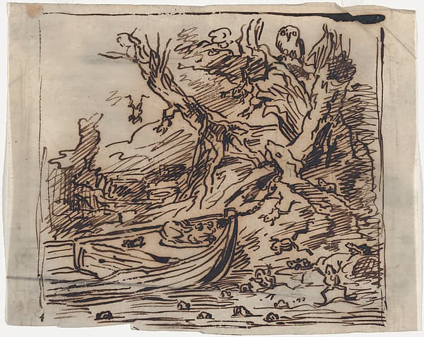 The Botin Moored under a Tree