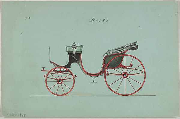 Design for Cabriolet or Victoria, no. 4180