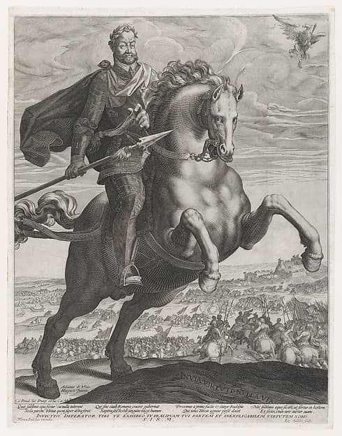 Portrait of Emperor Rudolph II on Horseback