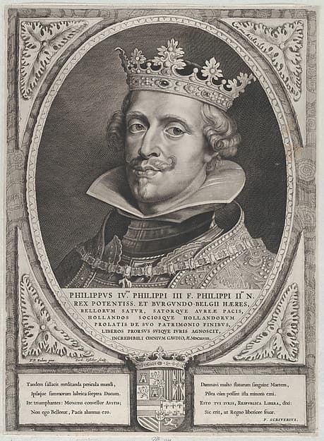 Portrait of Philip IV, King of Spain, from 'Counts and Countesses of Holland, Zeeland, and West-Frisia'