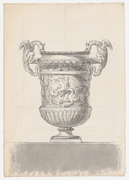 Bronze Garden Vase with Two Dragons from the Gardens of Versailles