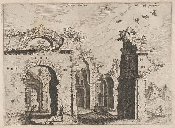 The Baths of Diocletian, from "Roman Ruins and Buildings"