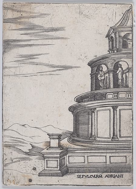 Sepulchrum Adriani (Views of Ancient Roman Temples and Arches)