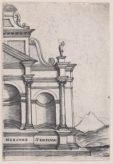 Mercurii Templum (Views of Ancient Roman Temples and Arches)