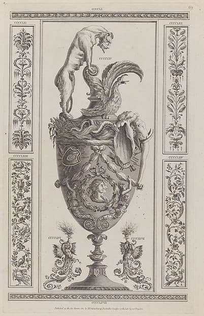 Vases and Ornament, nos. CCCCLX–CCCCLXVIII, plate 69 from "Designs for Various Ornaments"