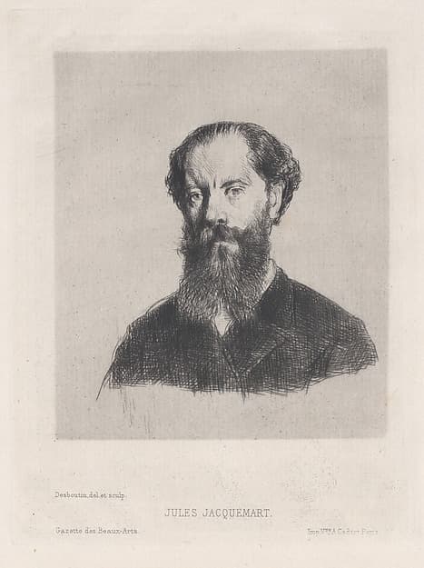 Portrait of Jules Jacquemart, from "Gazette des Beaux-Arts"