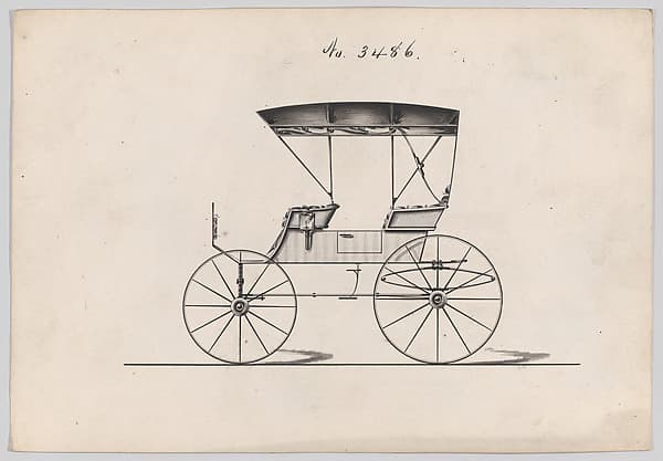 Design for Extension Top Park Phaeton, no. 3486