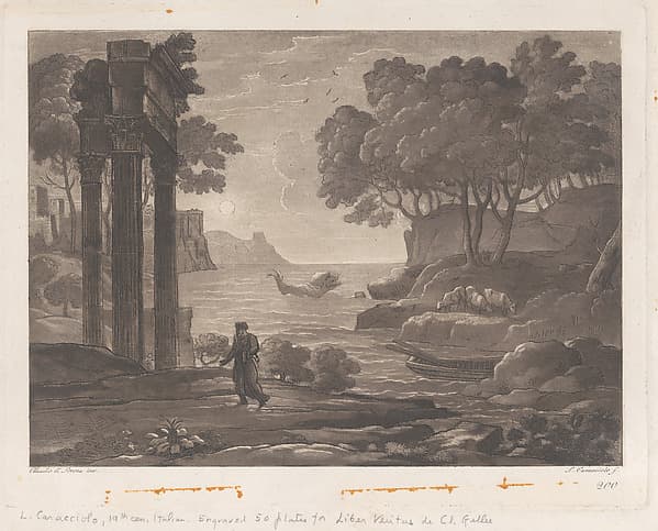 Seascape, after Claude Lorrain's "Liber Veritatis"
