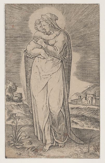 Virgin and Child (La Sainte Vierge debout embrassant l'enfant Jesus)