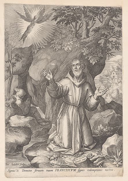Saint Francis of Assisi receiving the stigmata