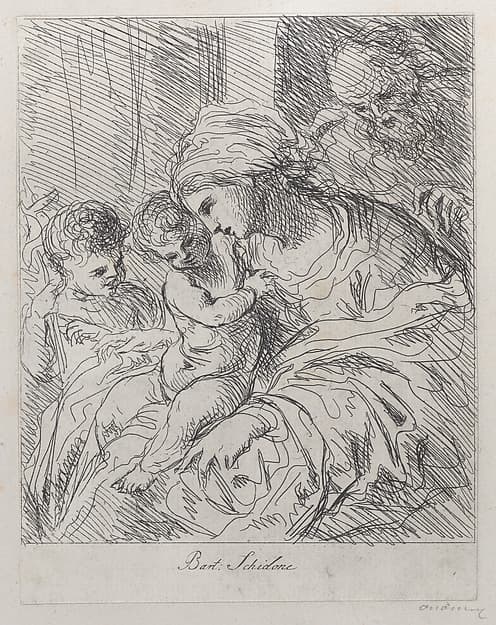 The Holy Family with Saint John the Baptist