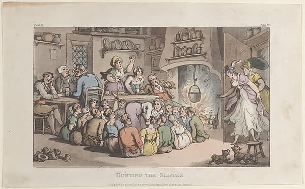 Hunting the Slipper, from "The Vicar of Wakefield"