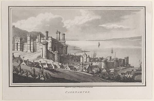Caernarvon, from "Remarks on a Tour to North and South Wales, in the year 1797"