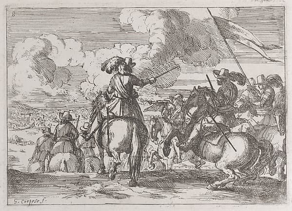 Plate 8: the march to the battlefield