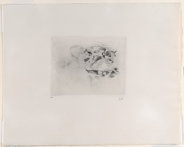 Swan and Duck, with Portraits of Julie