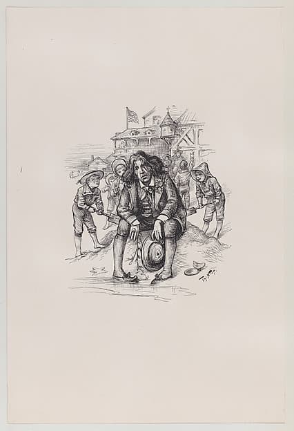 Oscar at the Sea-Shore (published in "Harper's Bazar," August 26, 1882)