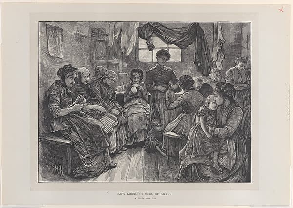 Low Lodging House, St. Giles's; A Study from Life, from "The Graphic," vol. 6
