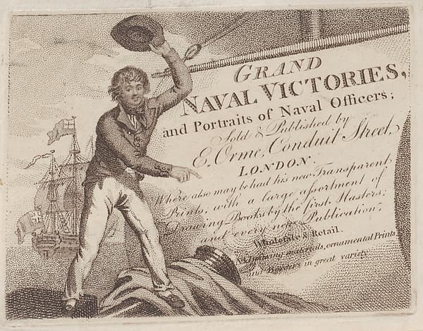 Trade Card for E. Orme, Printseller and Publisher