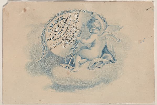 Trade card for C.W. Dix, Printer and Engraver