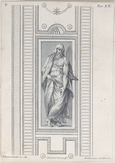 Plate 20: bearded figure, half clothed