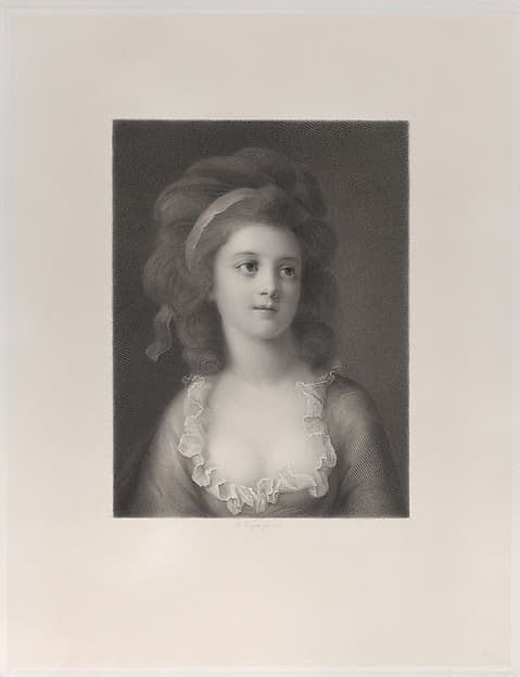 Half-length portrait of Sophie or Apollonia Helena Potocka as a young girl