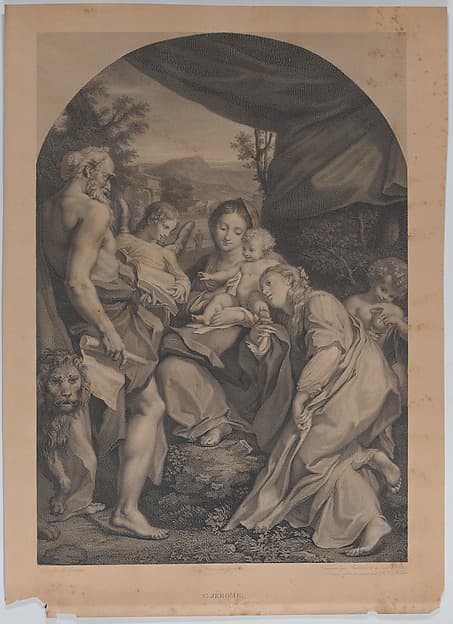 Virgin and Child with Saint Jerome at left