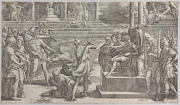 The martyrdom of Saint Paul and the condemnation of Saint Peter