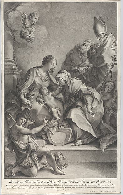 The Virgin and Child with Saints Anne, John the Baptist, Zeno, and Anthony