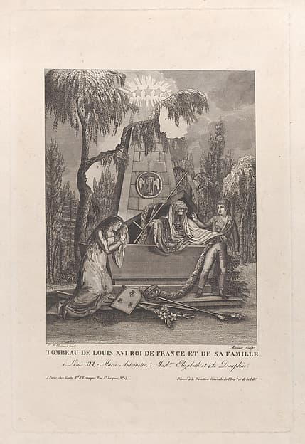 Tomb of Louis XVI and his family, with hidden silhouettes