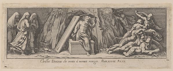Plate 12: The Resurrection, after a lost fresco in the basamento of Bay 13 of the Vatican Loggia
