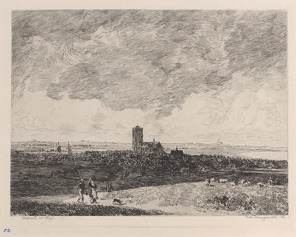 Landscape, after Rembrandt