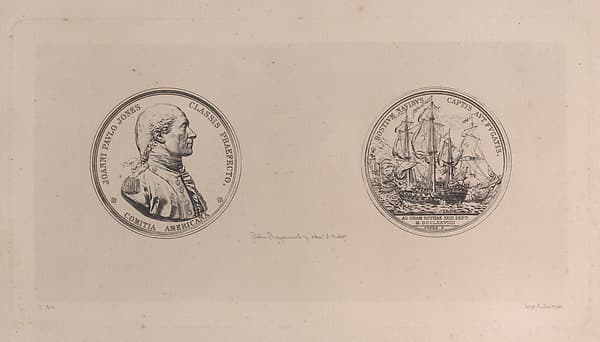 Portrait of John Paul Jones, after medal by Dupré