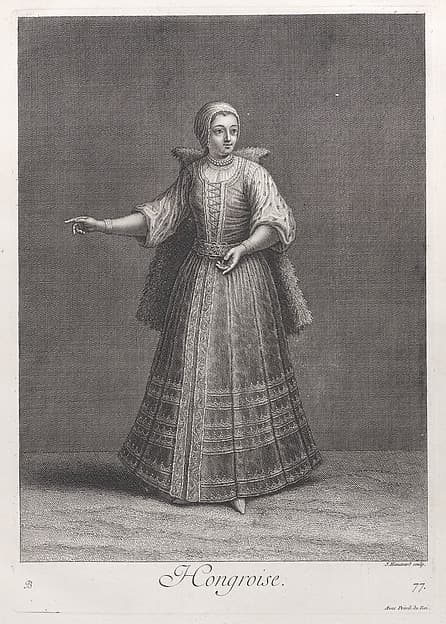 Hongroise, plate 77 from "Recueil de cent estampes représentent differentes nations du Levant"