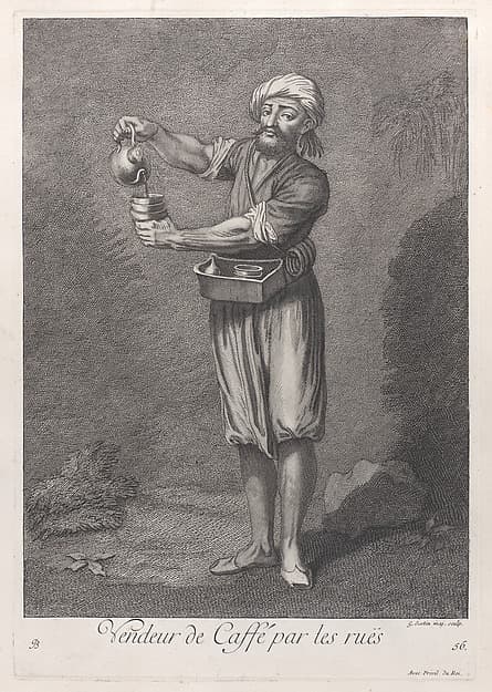 Vendeur de Caffé par les ruës, plate 56 from "Recueil de cent estampes représentent differentes nations du Levant"