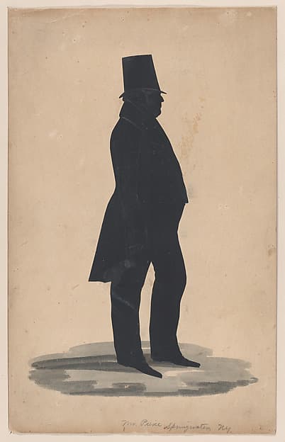 Silhouette of Mr. Pierce of Springwater, New York