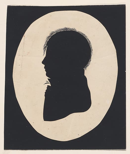 Silhouette of an unknown man
