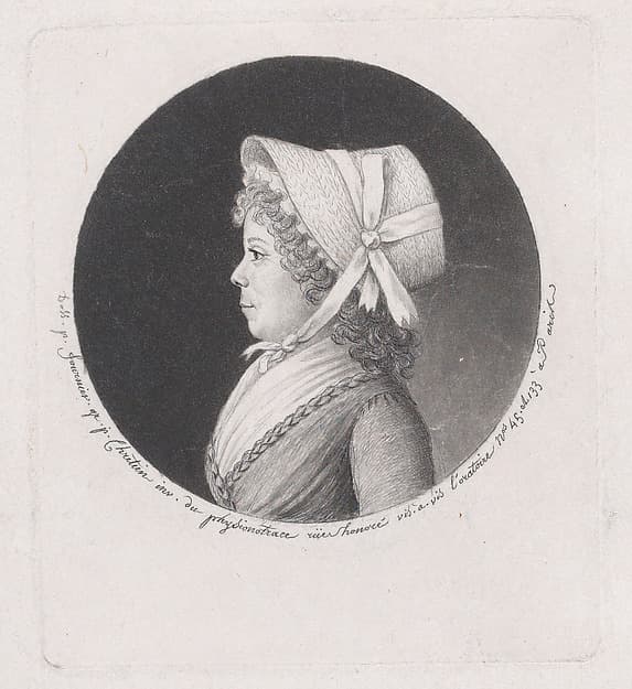 Portrait of a woman in a bonnet