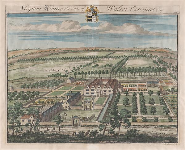 Shipton Moyne, The Seat of Walter Estcourt, Esq., plate 340 from "The Ancient and Present State of Gloucestershire"