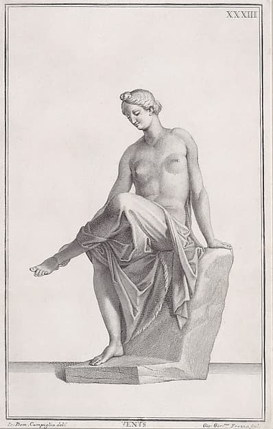 Plate XXXIII (33): Venus, from "Museum Florentinum" (Statuae antiquae dorum et virorum illustrium)